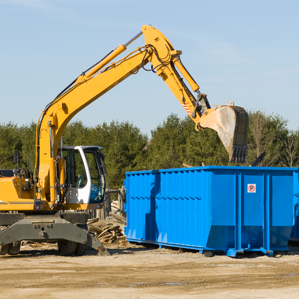 are there any restrictions on where a residential dumpster can be placed in Cass County